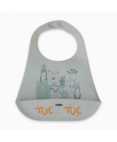 Babero bebé en silicona plegable Tuc Tuc and Friends de Tuc Tuc