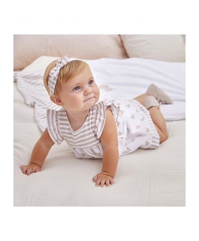 Vestido bebé combinado taupe de Mayoral
