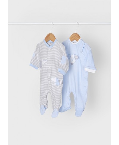Set 2 pijamas bebé cielo de Mayoral