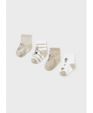 Set 4 calcetines bebé estampados de Mayoral