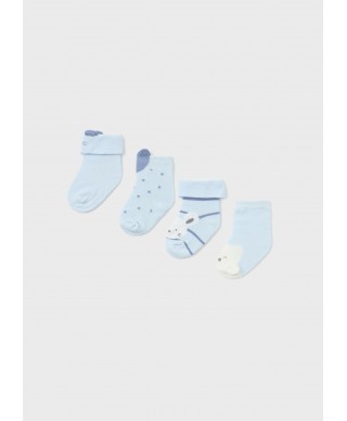Set 4 calcetines bebé en algodón de Mayoral