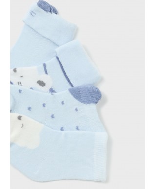 Set 4 calcetines bebé en algodón de Mayoral