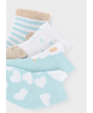 Set 4 calcetines bebé algodón orgánico de Mayoral